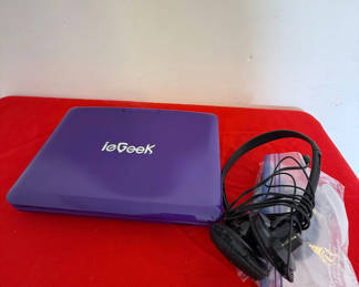 Lot 22: ieGeek Portable DVD Player with Headphones