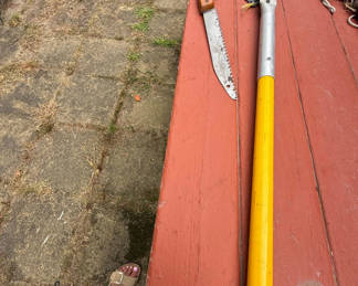 Lot 90: Hand Saw and Pole Pruning Saw