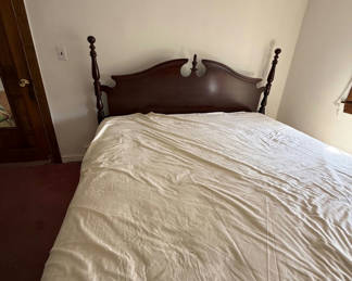 Lot 34: Wood Bed Frame with Headboard