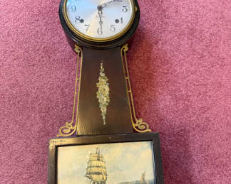 Lot 70: Sessions Wooden Wall Clock