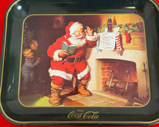 Lot 53: Coca-Cola Santa Claus Serving Tray