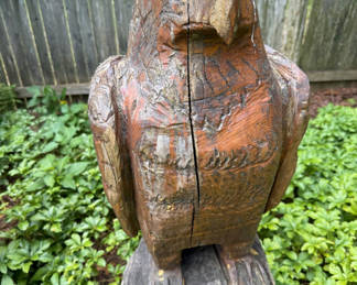 Lot 94: Carved Wooden Eagle Sculpture