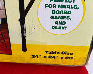 Lot 29: Barnyard Fold-Up Table and Chairs Set