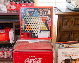 Vintage Coca-Cola Bottles and Cooler Box