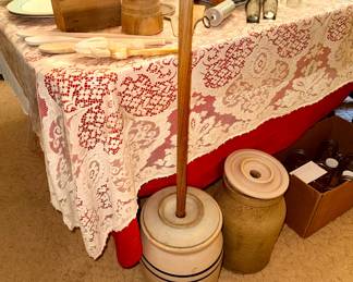 Butter Churns, butter molds, servingware, hosting essentials