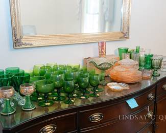 Vintage glassware