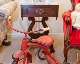 1930s red tricycle