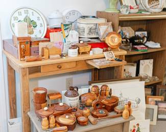 Cedar souvenirs, Picture Frames, Clock Plate, Prints (includes Norman Rockwell, Historic Tuscaloosa)