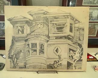 INTERESTING SKETCH - UNFRAMED