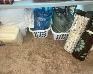 PILLOWS, COMFORTERS, RUGS