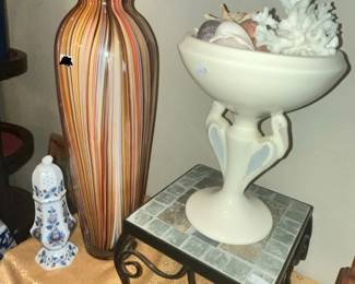 ANOTHER STRIPED MURANO GLASS VASE!