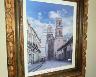 BEAUTIFUL MEXICAN FRAMED "RICARDO ALARCON" PRINT