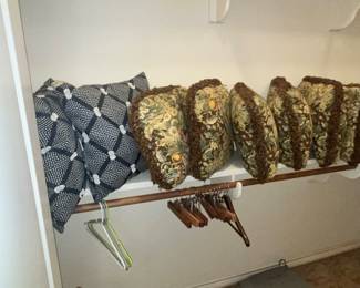 CLOSET FULL OF THROW PILLOWS