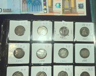 PAPER EUROS & SILVER COINS AS OLD AS 1827!