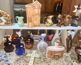 DECANTERS, BEER STEINS, ART POTTERY!