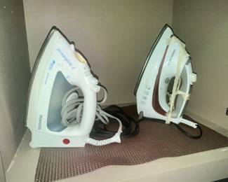 PAIR OF ELECTRIC IRONS