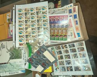 NUMEROUS PAGES OF COLLECTOR POSTAGE STAMPS