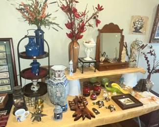 TABLE FULL OF INTERESTING ITEMS!