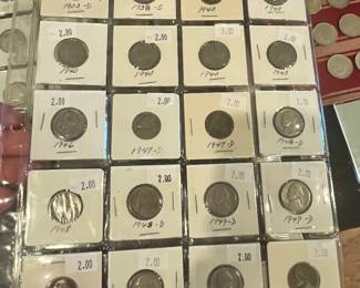 LOTS OF COINS IN HOLDERS - THESE ARE NICKELS