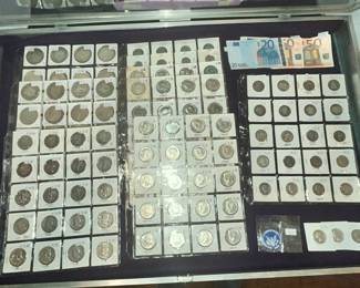 SILVER COINS - DIMES, QUARTERS, HALF DOLLARS, SILVER DOLLARS!