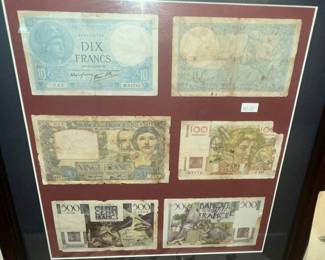 VINTAGE FRENCH CURRENCY