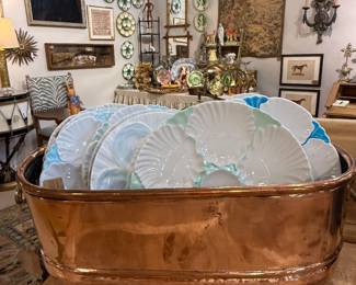 French and German oyster plates