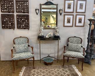 French walnut fauteuils 