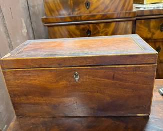 Antique tea caddy