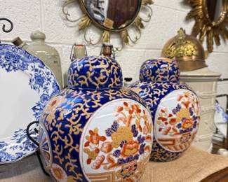 Imari ginger jars