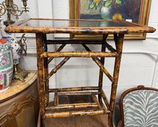 Antique bamboo table