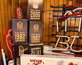 Items Located In The 2nd Bedroom (St Louis Cardinals Baseball & Sports Memorabilia Room)