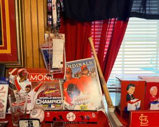 Items Located In The 2nd Bedroom (St Louis Cardinals Baseball & Sports Memorabilia Room)