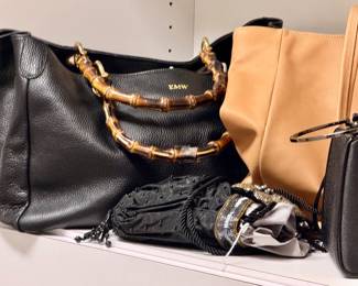 Designer Handbags, scarves, jackets
