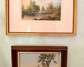 early 19th c oils on canvas