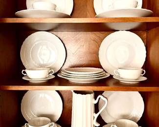 everyday white china set