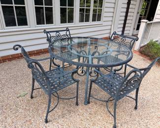 JoPa Table and chairs x 2 - Brown Jordan Florence