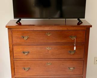 ANtique chest of drawers and electronics