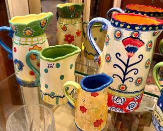 Folk art pottery