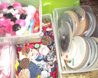 Floral ribbon, yo-yos and more