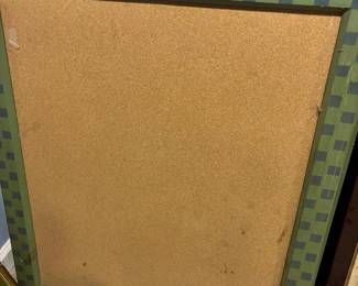 38 Greenframed bulletin board