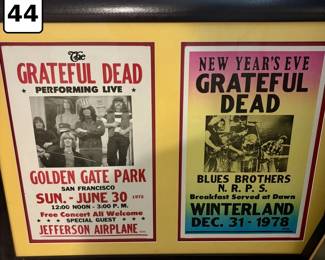 44 Framed Grateful Dead posterartwork
