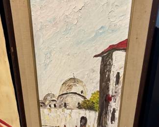 35 Homer Costello textured streetscene painting