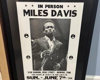34 Miles Davis In Person concert poster
