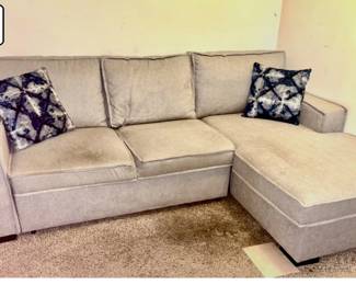 20 Light gray sectional sofa with chaise