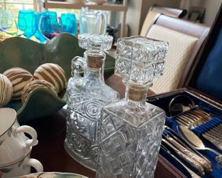 Embossed Decanters