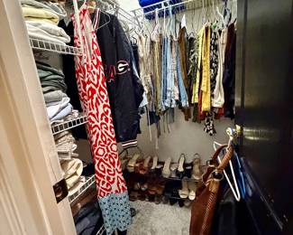 Closets full of designer and name brand clothing!
