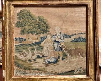 Late 18th/early 19th century needlepoint tapestry