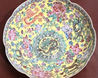 Antique Chinese eggshell Tongzhi period rice bowl 