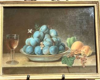 Initialed and dated 1843 pastel painting