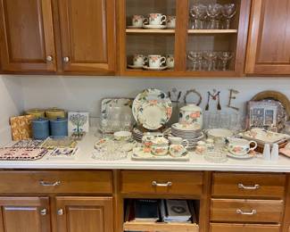 Glassware & Mikasa Dinnerware Set